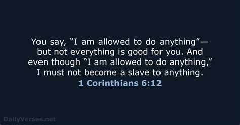 1 corinthians 6:12 nlt
